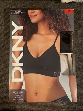 Dkny 2-Pack Seamless Bralette - Black & White